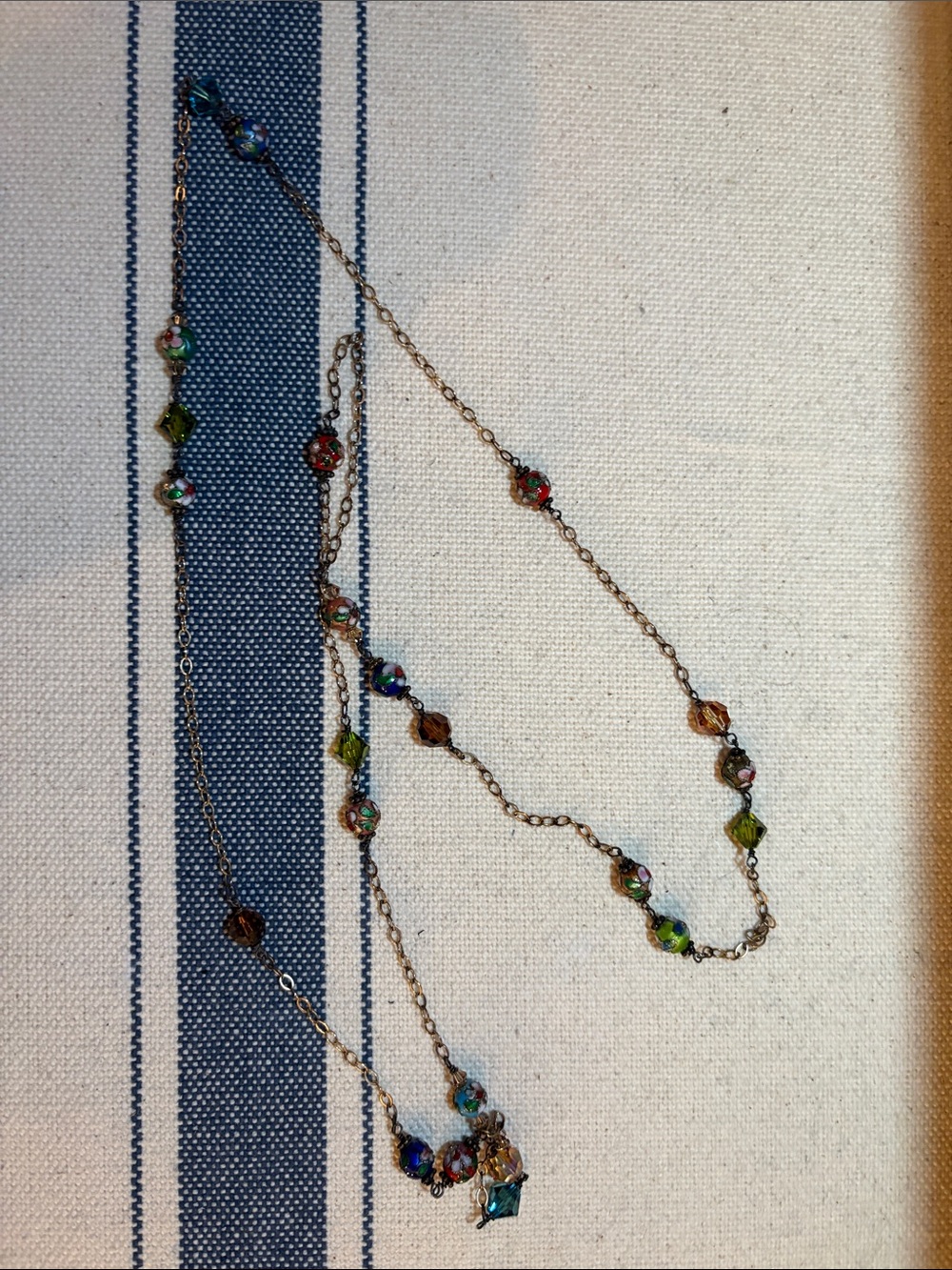 Multicolor Glass Bead Necklace